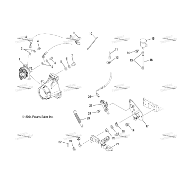 MASTER CYLINDER, REAR & FOOT PEDAL