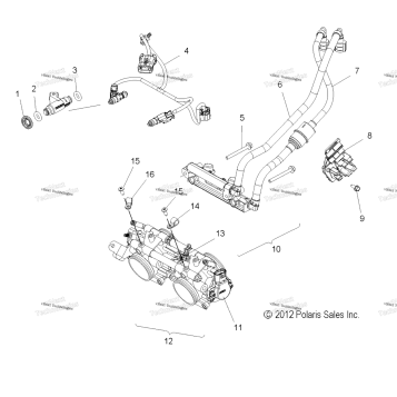 FUEL SYSTEM, RAIL, LINES & THROTTLE BODY
