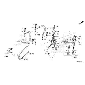 REAR BRAKE MASTER CYLINDER