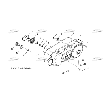 CRANKCASE COVER, LH /VB