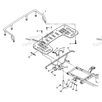 REAR RAK MOUNTING W98H50A(D)(E)(F) (4950135013A008)