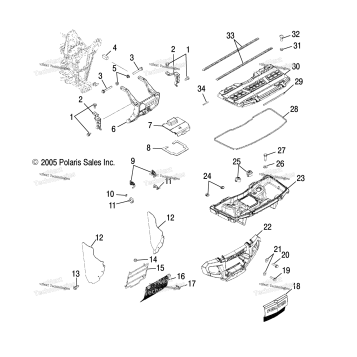 STORAGE, FRONT & BUMPER MOUNTING /AB/AD/AF