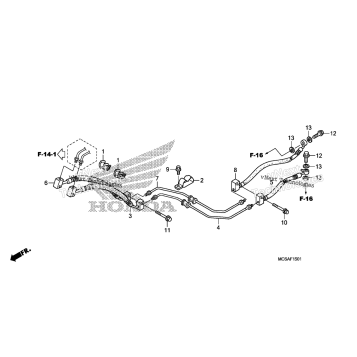 REAR BRAKE HOSE (ST1300A)
