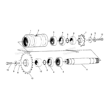 CENTER TIGHTENER ASSEMBLY 4X4 300