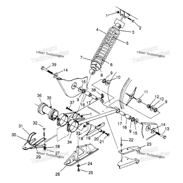 SWING ARM/SHOCK MOUNTING 4X4 300
