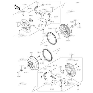 FRONT HUBS/BRAKES