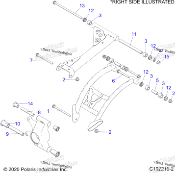 SUSPENSION, REAR CONTROL ARMS, MOUNTING