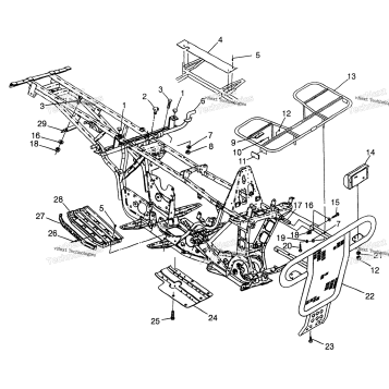 BUMPER/RACK MOUNTING W97AE42A