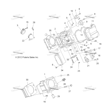 ENGINE, CYLINDER & HEAD