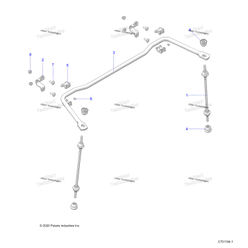 SUSPENSION, REAR STABILIZER BAR