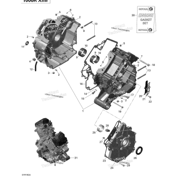CRANKCASE - 1000R EFI