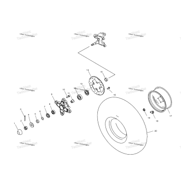 FRONT HUB & FRONT WHEEL