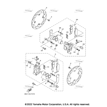 REAR BRAKE CALIPER
