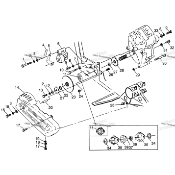 GEARCASE/BRAKE & CHAIN COVER MOUNTING