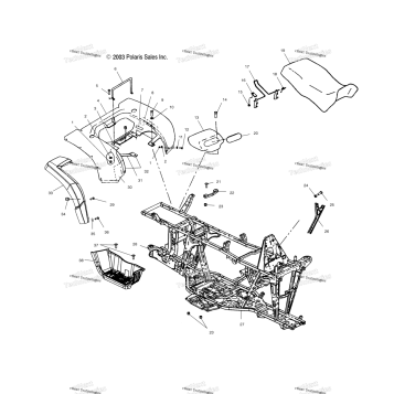 REAR CAB, SEAT & MAIN FRAME