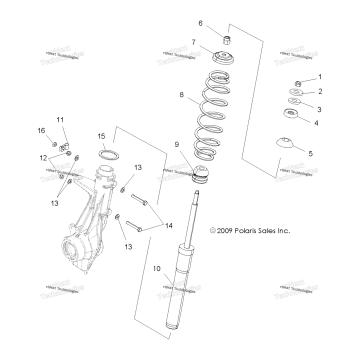 SUSPENSION, FRONT STRUT