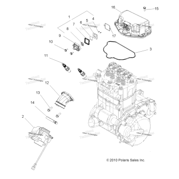 ENGINE, THROTTLE BODY MOUNTING