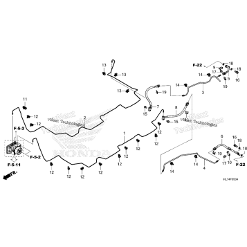 REAR BRAKE PIPE@REAR BRAKE HOSE (3)