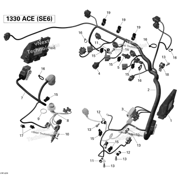 ENGINE HARNESS AND ELECTRONIC MODULE