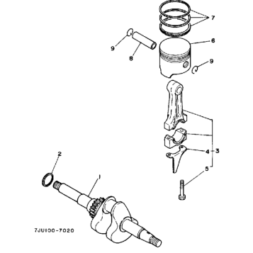 CRANKSHAFT - PISTON (YP20GA)