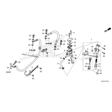 REAR BRAKE MASTER CYLINDER