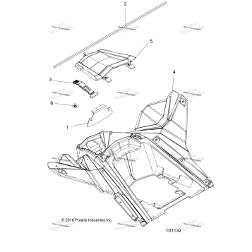 BODY, STORAGE, REAR [101132)