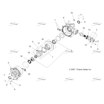 GEARCASE, FRONT (DEMAND DRIVE) A07LH27FB (49ATVGEARCASE08SP300)
