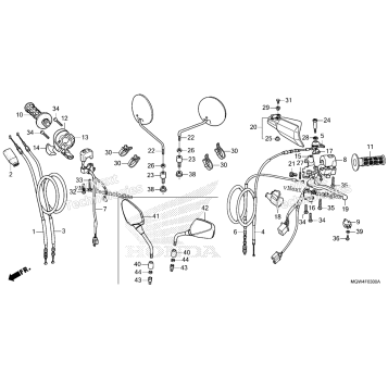 HANDLE LEVER@SWITCH@CABLE