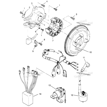 MAGNETO ASSEMBLY 6X6 400L