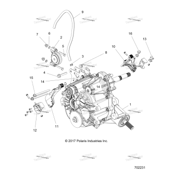 DRIVE TRAIN, MAIN GEARCASE MOUNTING