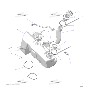 FUEL SYSTEM, FUEL TANK A22SGE95FN/S95CN/S95FN
