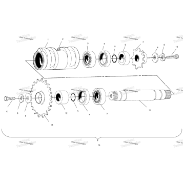 CENTER TIGHTENER ASSEMBLY W958144
