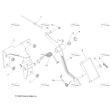 ENGINE, THROTTLE PEDAL ALL OPTIONS
