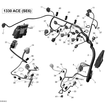 ENGINE HARNESS AND ELECTRONIC MODULE - SE6
