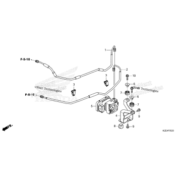 ABS MODULATOR@BRAKE PIPE
