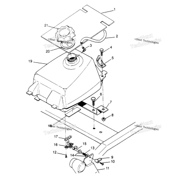 FUEL TANK ASSEMBLY 2X4 400L