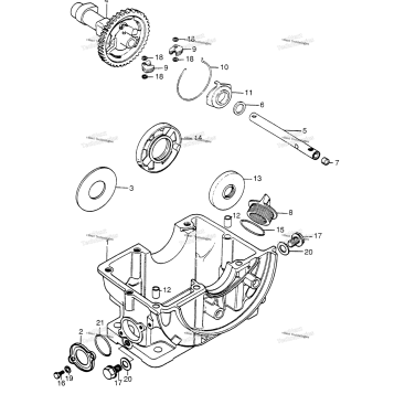 CAMSHAFT + OIL PAN