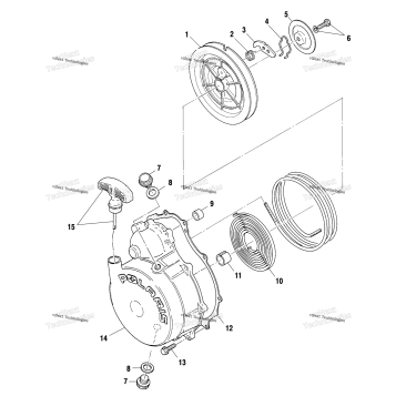 RECOIL STARTER A01BG50(AB) (4963766376D007)