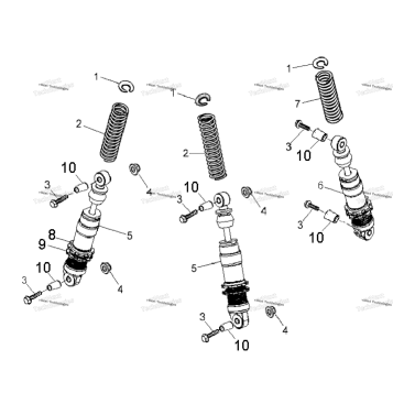 SUSPENSION, SHOCKS A08KA09AC