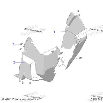 BODY, FRONT MUD GUARDS