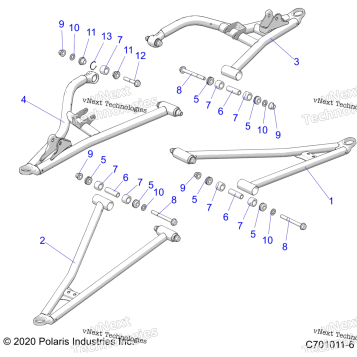 SUSPENSION, FRONT CONTROL ARMS