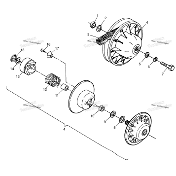 DRIVEN CLUTCH MAGNUM 6X6 W97AE42A & SWEDISH MAGNUM 6X6