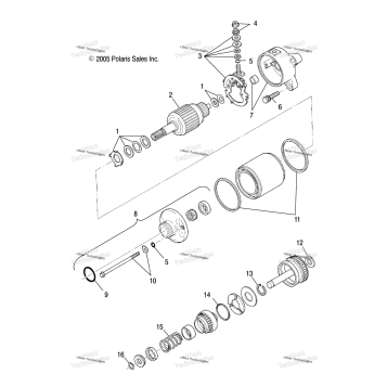 ENGINE, STARTING MOTOR