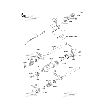 GEAR CHANGE DRUM/SHIFT FORK(S)