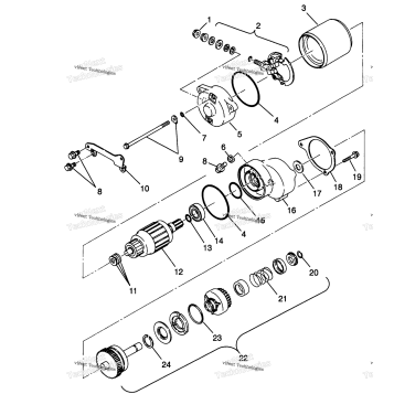 STARTING MOTOR XPLORER 400L