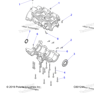 ENGINE, CRANKCASE