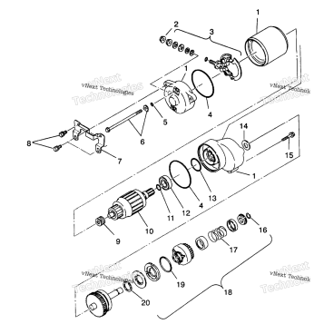 STARTING MOTOR 6X6 250