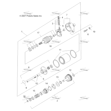 ENGINE, STARTING MOTOR