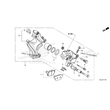 REAR BRAKE CALIPER