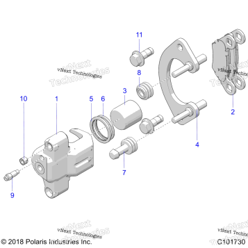 BRAKES, FRONT CALIPER A19SXA85B1/B4/SXE85BC/B9/ZBJ